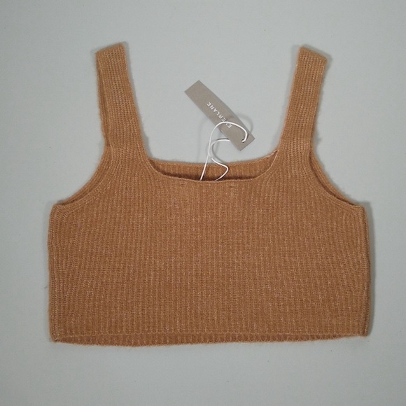 NWT Everlane The Cozy Stretch Tank Camel balletcore - Picture 7 of 12